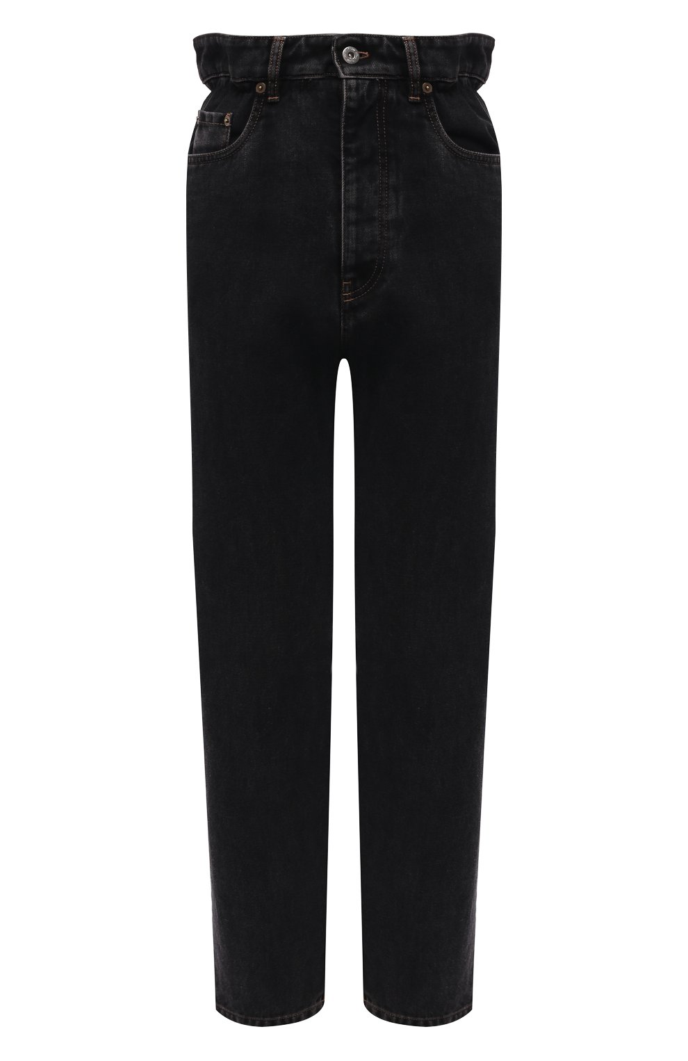 Женские джинсы MIU MIU черного цвета, арт. GWP329-XFU-F0002 | Фото 1 (Кросс-КТ: Деним; Длина (брюки, джинсы): Стандартные; Силуэт Ж (брюки и джинсы): Прямые; Стили: Гранж; Материал внешний: Хлопок, Деним)