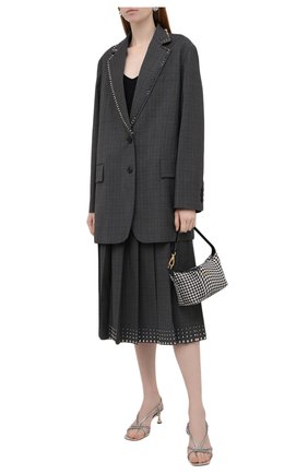 Женская шерстяная юбка MIU MIU серого цвета по цене 150000 руб., арт. MG1365-1ZV8-F0308 | Фото 2 Женская шерстяная юбка MIU MIU серого цвета, арт. MG1365-1ZV8-F0308 | Фото 2 (Длина Ж (юбки, платья, шорты): Миди; Материал внешний: Шерсть; Женское Кросс-КТ: Юбка-одежда, юбка-плиссе; Стили: Кэжуэл)