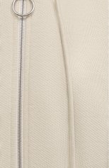 Женский хлопковый кардиган OFF-WHITE кремвого цвета, арт. 0WBE005F21JER001 | Фото 5 (Рукава: Длинные; Длина (для топов): Стандартные; Материал внешний: Хлопок; Стили: Спорт-шик; Женское Кросс-КТ: Кардиган-одежда)