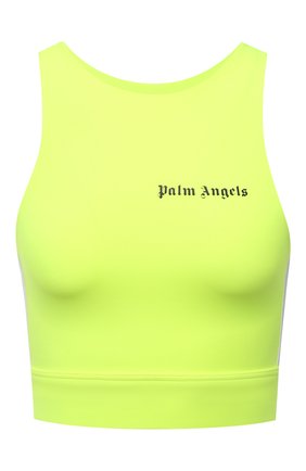 Женский топ PALM ANGELS желтого цвета по цене 14350 руб., арт. PWV0001F21FAB0016510 | Фото 1 Женский топ PALM ANGELS желтого цвета, арт. PWV0001F21FAB0016510 | Фото 1 (Материал внешний: Синтетический материал; Длина (для топов): Укороченные; Женское Кросс-КТ: Топ-спорт; Стили: Спорт-шик)