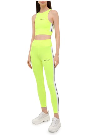 Женские леггинсы PALM ANGELS желтого цвета по цене 21100 руб., арт. PWVG001F21FAB0016510 | Фото 2 Женские леггинсы PALM ANGELS желтого цвета, арт. PWVG001F21FAB0016510 | Фото 2 (Длина (брюки, джинсы): Стандартные; Материал внешний: Синтетический материал; Женское Кросс-КТ: Леггинсы-одежда, Леггинсы-спорт; Стили: Спорт-шик)