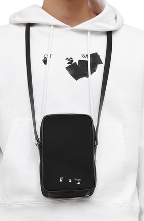 Мужская текстильная сумка OFF-WHITE черного цвета по цене 39950 руб., арт. 0MNM018F21FAB001 | Фото 2 Мужская текстильная сумка OFF-WHITE черного цвета, арт. 0MNM018F21FAB001 | Фото 2 (Материал: Текстиль; Ремень/цепочка: На ремешке; Размер: mini)