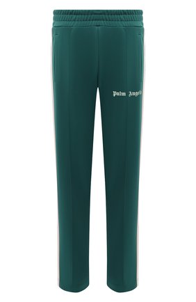 Мужские брюки PALM ANGELS зеленого цвета, арт. PMCA007F21FAB0025701 | Фото 1 (Материал внешний: Синтетический материал; Длина (брюки, джинсы): Стандартные; Случай: Повседневный; Стили: Спорт-шик; Shop in Shop M: Обувь_классика)
