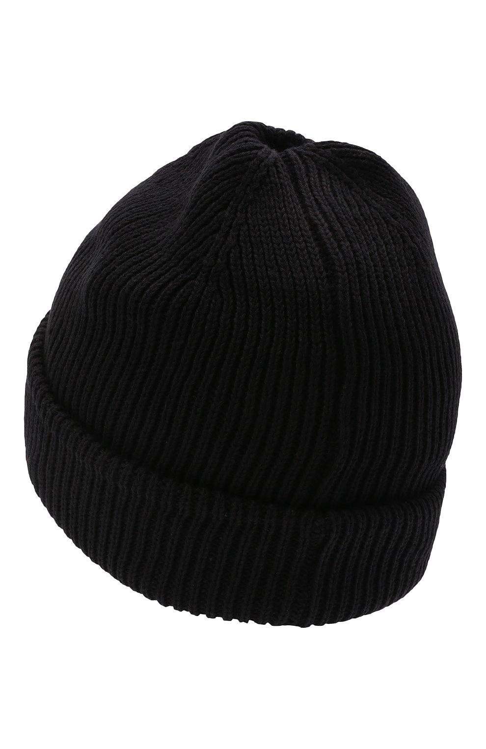 Детского хлопковая шапка BOSS черного цвета, арт. J21242 | Фото 2 (Материал: Текстиль, Хлопок)