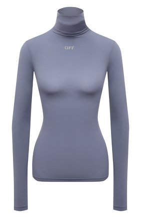 Женская водолазка OFF-WHITE серого цвета по цене 27950 руб., арт. 0WAD122F21JER002 | Фото 1 Женская водолазка OFF-WHITE серого цвета, арт. 0WAD122F21JER002 | Фото 1 (Рукава: Длинные; Длина (для топов): Стандартные; Материал внешний: Синтетический материал; Женское Кросс-КТ: Водолазка-одежда; Стили: Спорт-шик)