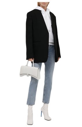 Женский хлопковое худи OFF-WHITE белого цвета по цене 45950 руб., арт. 0WBB035F21JER008 | Фото 2 Женский хлопковое худи OFF-WHITE белого цвета, арт. 0WBB035F21JER008 | Фото 2 (Материал внешний: Хлопок; Длина (для топов): Стандартные; Рукава: Длинные; Женское Кросс-КТ: Худи-одежда; Стили: Спорт-шик)