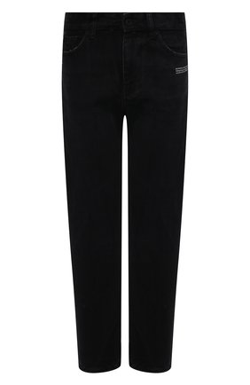 Женские джинсы OFF-WHITE черного цвета по цене 37450 руб., арт. 0WYA031F21DEN002 | Фото 1 Женские джинсы OFF-WHITE черного цвета, арт. 0WYA031F21DEN002 | Фото 1 (Материал внешний: Хлопок; Длина (брюки, джинсы): Стандартные; Кросс-КТ: Деним; Силуэт Ж (брюки и джинсы): Прямые; Стили: Гранж; Детали: Потертости)