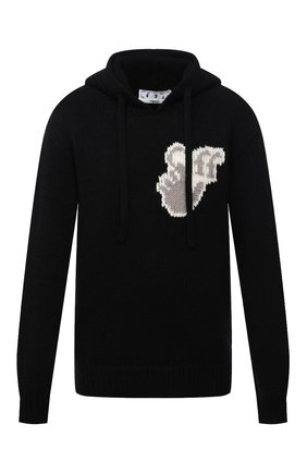 Мужской худи OFF-WHITE черного цвета по цене 63900 руб., арт. 0MHA128F21KNI001 | Фото 1 Мужской худи OFF-WHITE черного цвета, арт. 0MHA128F21KNI001 | Фото 1 (Материал внешний: Синтетический материал, Шерсть; Мужское Кросс-КТ: Худи-одежда; Принт: С принтом; Стили: Гранж; Длина (для топов): Стандартные; Рукава: Длинные)
