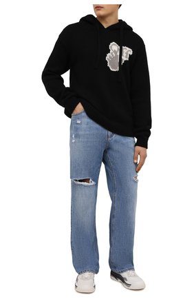 Мужской худи OFF-WHITE черного цвета по цене 63900 руб., арт. 0MHA128F21KNI001 | Фото 2 Мужской худи OFF-WHITE черного цвета, арт. 0MHA128F21KNI001 | Фото 2 (Материал внешний: Синтетический материал, Шерсть; Мужское Кросс-КТ: Худи-одежда; Принт: С принтом; Стили: Гранж; Длина (для топов): Стандартные; Рукава: Длинные)