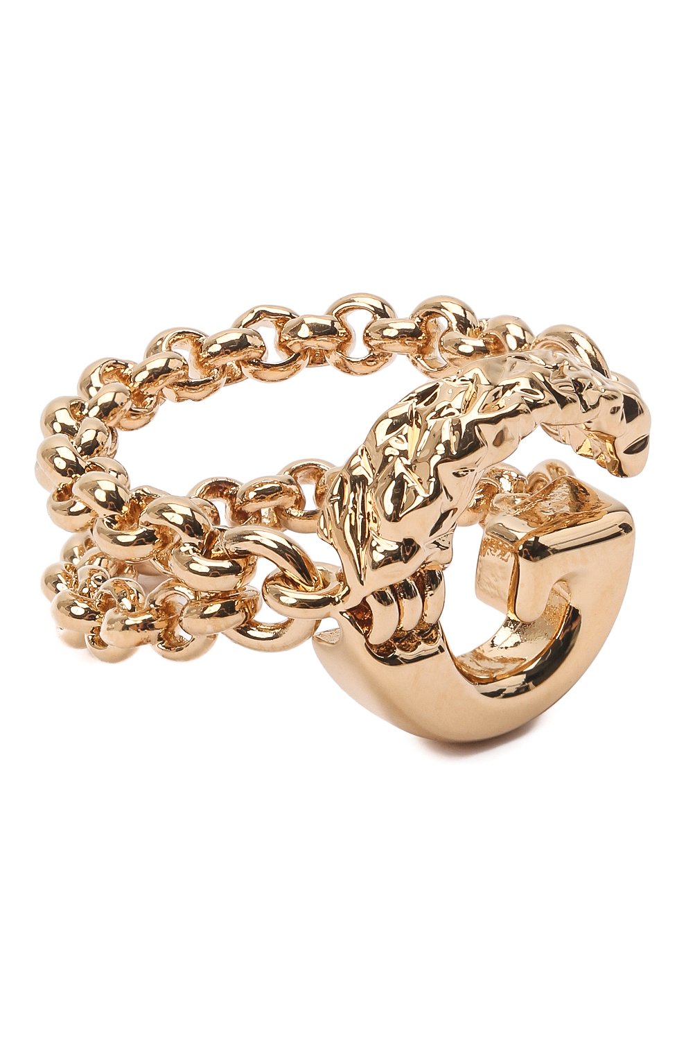 Женское кольцо alphabet g CHLOÉ золотого цвета, арт. CHC21SFR0GCB7 | Фото 1 (Материал: Металл)