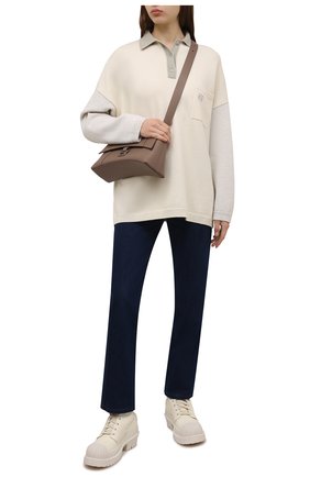 Женские кожаные ботинки ACNE STUDIOS кремвого цвета по цене 54750 руб., арт. AD0417 | Фото 2 Женские кожаные ботинки ACNE STUDIOS кремвого цвета, арт. AD0417 | Фото 2 (Материал внутренний: Натуральная кожа; Подошва: Платформа; Каблук высота: Средний; Каблук тип: Устойчивый; Женское Кросс-КТ: Военные ботинки)