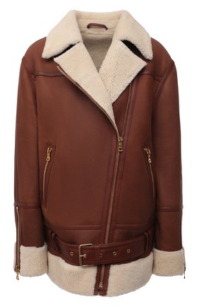 Женская дубленка BALMAIN коричневого цвета по цене 399500 руб., арт. WF1TH015/L160 | Фото 1 Женская дубленка BALMAIN коричневого цвета, арт. WF1TH015/L160 | Фото 1 (Материал внешний: Натуральный мех; Длина (верхняя одежда): Короткие; Рукава: Длинные; Стили: Гламурный; Женское Кросс-КТ: Мех)