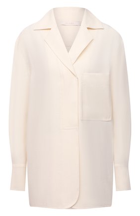 Женская рубашка из вискозы LOW CLASSIC белого цвета по цене 19500 руб., арт. L0W21FW_SH12IV | Фото 1 Женская рубашка из вискозы LOW CLASSIC белого цвета, арт. L0W21FW_SH12IV | Фото 1 (Рукава: Длинные; Длина (для топов): Удлиненные; Материал внешний: Вискоза; Стили: Кэжуэл; Принт: Без принта; Женское Кросс-КТ: Рубашка-одежда)
