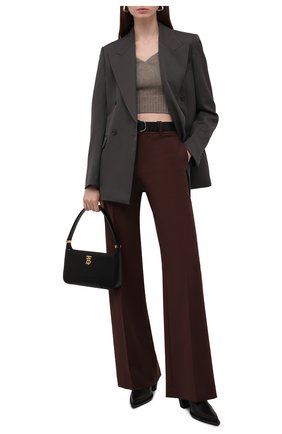 Женский топ из шерсти и кашемира LOW CLASSIC бежевого цвета по цене 19500 руб., арт. L0W21FW_KN01LK | Фото 2 Женский топ из шерсти и кашемира LOW CLASSIC бежевого цвета, арт. L0W21FW_KN01LK | Фото 2 (Материал внешний: Шерсть; Длина (для топов): Укороченные; Стили: Кэжуэл; Кросс-КТ: Трикотаж)