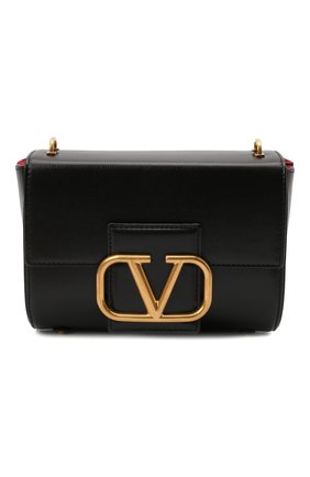 Женская сумка stud sign VALENTINO черного цвета по цене 217500 руб., арт. WW0B0J96/CPD | Фото 1 Женская сумка stud sign VALENTINO черного цвета, арт. WW0B0J96/CPD | Фото 1 (Размер: mini; Ремень/цепочка: На ремешке; Материал: Натуральная кожа; Сумки-технические: Сумки через плечо)