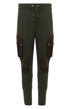 Мужские хлопковые джоггеры BALMAIN хаки цвета по цене 127500 руб., арт. WH00B085/M017 | Фото 1 Мужские хлопковые джоггеры BALMAIN хаки цвета, арт. WH00B085/M017 | Фото 1 (Длина (брюки, джинсы): Стандартные; Материал внешний: Хлопок; Силуэт М (брюки): Джоггеры, Карго; Мужское Кросс-КТ: Брюки-трикотаж; Стили: Милитари)