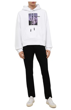 Мужской хлопковое худи PALM ANGELS белого цвета по цене 47200 руб., арт. PMBB058F21JER0010110 | Фото 2 Мужской хлопковое худи PALM ANGELS белого цвета, арт. PMBB058F21JER0010110 | Фото 2 (Длина (для топов): Стандартные; Рукава: Длинные; Материал внешний: Хлопок; Мужское Кросс-КТ: Худи-одежда; Принт: С принтом; Стили: Спорт-шик)