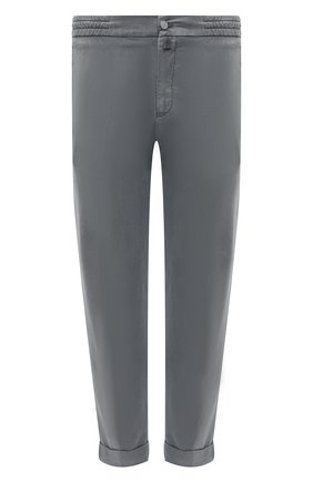 Мужские брюки KITON серого цвета по цене 75150 руб., арт. UFPLACJ0344A | Фото 1 Мужские брюки KITON серого цвета, арт. UFPLACJ0344A | Фото 1 (Материал внешний: Лиоцелл, Хлопок, Растительное волокно; Случай: Повседневный; Силуэт М (брюки): Чиносы; Стили: Кэжуэл; Длина (брюки, джинсы): Стандартные)