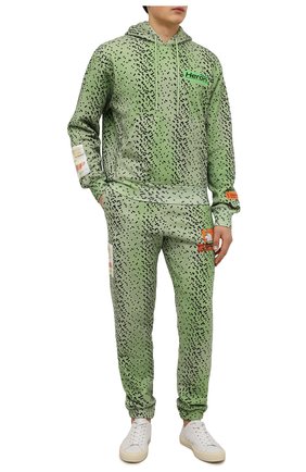 Мужской хлопковое худи HERON PRESTON зеленого цвета по цене 75400 руб., арт. HMBB017F21JER0055555 | Фото 2 Мужской хлопковое худи HERON PRESTON зеленого цвета, арт. HMBB017F21JER0055555 | Фото 2 (Длина (для топов): Стандартные; Рукава: Длинные; Материал внешний: Хлопок; Мужское Кросс-КТ: Худи-одежда; Принт: С принтом; Стили: Спорт-шик)