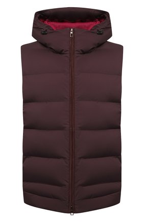 Мужской пуховый жилет LORO PIANA бордового цвета по цене 224500 руб., арт. FAL4281 | Фото 1 Мужской пуховый жилет LORO PIANA бордового цвета, арт. FAL4281 | Фото 1 (Материал подклада: Синтетический материал; Материал утеплителя: Пух и перо; Материал внешний: Синтетический материал; Длина (верхняя одежда): Короткие; Кросс-КТ: Куртка, Пуховик; Стили: Кэжуэл)