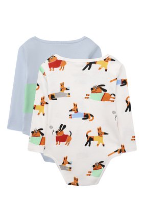 Детское комплект из двух боди STELLA MCCARTNEY разноцветного цвета по цене 5130 руб., арт. 603514/SRJA4 | Фото 2 Детское комплект из двух боди STELLA MCCARTNEY разноцветного цвета, арт. 603514/SRJA4 | Фото 2 (Рукава: Длинные; Материал внешний: Хлопок)