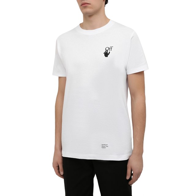 фото Хлопковая футболка off-white