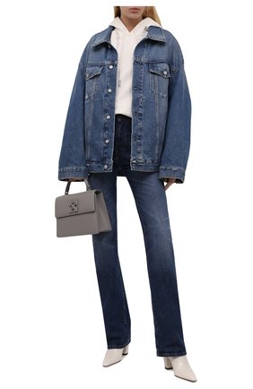 Женский хлопковое худи OFF-WHITE кремвого цвета по цене 52600 руб., арт. 0WBB035F21JER002 | Фото 2 Женский хлопковое худи OFF-WHITE кремвого цвета, арт. 0WBB035F21JER002 | Фото 2 (Материал внешний: Хлопок; Стили: Спорт-шик; Рукава: Длинные; Длина (для топов): Стандартные; Женское Кросс-КТ: Худи-одежда, Худи-спорт)