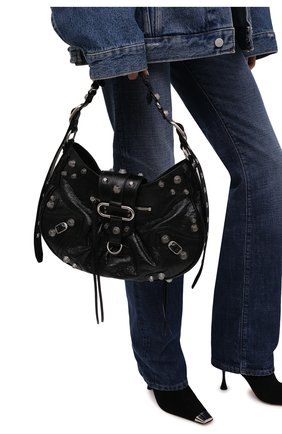 Женская сумка cagole m BALENCIAGA черного цвета по цене 155500 руб., арт. 672754/1VG9Y | Фото 2 Женская сумка cagole m BALENCIAGA черного цвета, арт. 672754/1VG9Y | Фото 2 (Материал: Натуральная кожа; Размер: medium; Ремень/цепочка: На ремешке; Сумки-технические: Сумки top-handle)