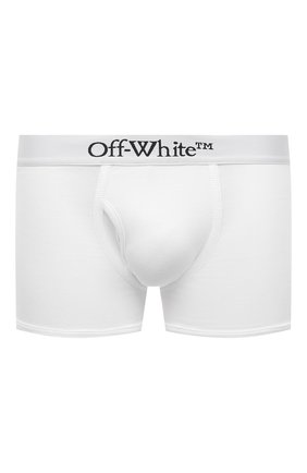 Мужские хлопковые боксеры OFF-WHITE белого цвета по цене 4935 руб., арт. 0MUA003F21FAB001 | Фото 1 Мужские хлопковые боксеры OFF-WHITE белого цвета, арт. 0MUA003F21FAB001 | Фото 1 (Материал внешний: Хлопок; Кросс-КТ: бельё; Мужское Кросс-КТ: Трусы)