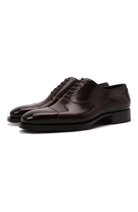 Мужские кожаные оксфорды SANTONI темно-коричневого цвета по цене 110500 руб., арт. MLWG17628DD2HRNRT72 | Фото 1 Мужские кожаные оксфорды SANTONI темно-коричневого цвета, арт. MLWG17628DD2HRNRT72 | Фото 1 (Материал внутренний: Натуральная кожа; Стили: Классический)