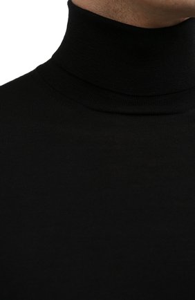 Мужской шерстяная водолазка CORNELIANI черного цвета, арт. 88M523-1825126/00 | Фото 5 (Материал внешний: Шерсть; Рукава: Длинные; Принт: Без принта; Длина (для топов): Стандартные; Мужское Кросс-КТ: Водолазка-одежда; Стили: Кэжуэл)