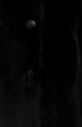 Женская шуба из меха норки KUSSENKOVV черного цвета, арт. 702800002576 | Фото 5 (Женское Кросс-КТ: Мех; Рукава: Длинные; Стили: Гламурный; Материал внешний: Натуральный мех; Длина (верхняя одежда): Длинные)