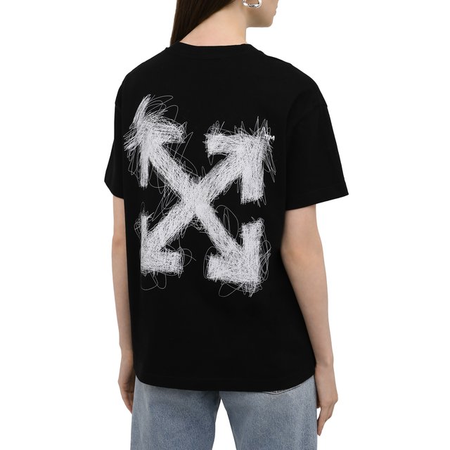 фото Хлопковая футболка off-white