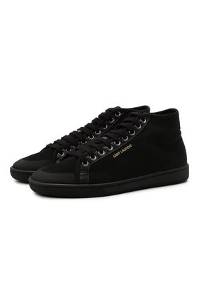 Женские текстильные кеды sl/39 SAINT LAURENT черного цвета по цене 45900 руб., арт. 669358/12N90 | Фото 1 Женские текстильные кеды sl/39 SAINT LAURENT черного цвета, арт. 669358/12N90 | Фото 1 (Материал внутренний: Текстиль, Натуральная кожа; Материал внешний: Текстиль; Подошва: Платформа; Кросс-КТ: хайтопы)