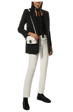 Женские текстильные кеды sl/39 SAINT LAURENT черного цвета по цене 45900 руб., арт. 669358/12N90 | Фото 2 Женские текстильные кеды sl/39 SAINT LAURENT черного цвета, арт. 669358/12N90 | Фото 2 (Материал внутренний: Текстиль, Натуральная кожа; Материал внешний: Текстиль; Подошва: Платформа; Кросс-КТ: хайтопы)