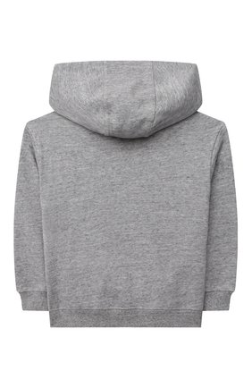 Детский хлопковое худи MARC JACOBS (THE) серого цвета по цене 9810 руб., арт. W25497 | Фото 2 Детский хлопковое худи MARC JACOBS (THE) серого цвета, арт. W25497 | Фото 2 (Материал внешний: Хлопок; Рукава: Длинные; Мальчики Кросс-КТ: Толстовка-одежда)