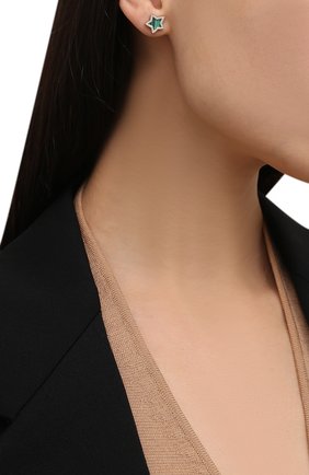 Женские серьги J-POINT золотого цвета по цене 92000 руб., арт. ИПГ857.72.030921.3Y | Фото 2 Женские серьги J-POINT золотого цвета, арт. ИПГ857.72.030921.3Y | Фото 2 (Материал: Золото)