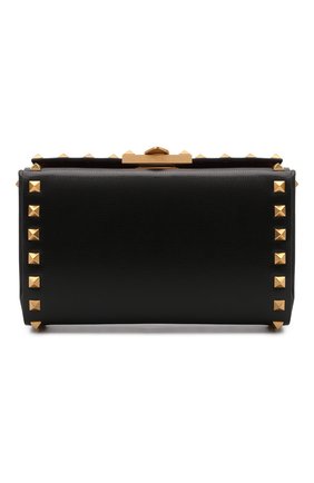 Женский клатч alcove VALENTINO черного цвета по цене 165500 руб., арт. WW0B0J89/WAX | Фото 1 Женский клатч alcove VALENTINO черного цвета, арт. WW0B0J89/WAX | Фото 1 (Материал: Натуральная кожа; Женское Кросс-КТ: Клатч-клатчи; Ремень/цепочка: На ремешке; Размер: mini)