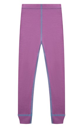 Детские шерстяные брюки NORVEG фиолетового цвета, арт. 4SU003RU-037. | Фото 1 (Материал внешний: Шерсть)