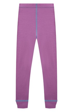 Детские шерстяные брюки NORVEG фиолетового цвета, арт. 4SU003RU-037. | Фото 2 (Материал внешний: Шерсть)