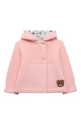 Детский комплект из кардигана и брюк MOSCHINO розового цвета по цене 52950 руб., арт. MUK03C/LHE09 | Фото 2 Детский комплект из кардигана и брюк MOSCHINO розового цвета, арт. MUK03C/LHE09 | Фото 2 (Материал внешний: Хлопок, Синтетический материал; Рукава: Длинные; Кросс-КТ НВ: Костюм)