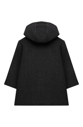 Детское шерстяное пальто STELLA MCCARTNEY темно-серого цвета по цене 14950 руб., арт. 603351/SRK90 | Фото 2 Детское шерстяное пальто STELLA MCCARTNEY темно-серого цвета, арт. 603351/SRK90 | Фото 2 (Рукава: Длинные; Материал подклада: Синтетический материал; Материал внешний: Шерсть; Кросс-КТ: Сезон: демисезон; Ростовка одежда: 9 лет | 134 см, 10 - 11 лет | 140 - 146см, 13 - 15 лет | 158 см, 16 лет | 164 см, 2 года | 92 см, 3 года | 98 см, 4 года | 104 см, 5 лет | 110 см, 7 лет | 122 см)