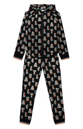 Детская комплект из толстовки и брюк STELLA MCCARTNEY черного цвета по цене 12650 руб., арт. 603575/SRJ15 | Фото 1 Детская комплект из толстовки и брюк STELLA MCCARTNEY черного цвета, арт. 603575/SRJ15 | Фото 1 (Материал внешний: Хлопок; Рукава: Длинные)