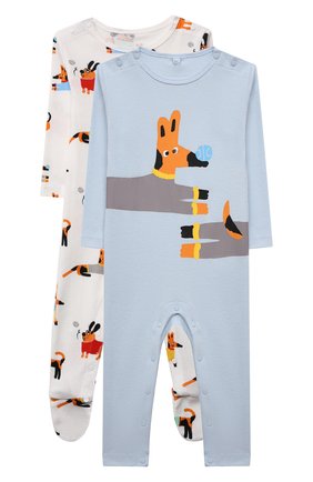 Детский комплект из двух комбинезонов STELLA MCCARTNEY разноцветного цвета по цене 7425 руб., арт. 603530/SRJA4 | Фото 1 Детский комплект из двух комбинезонов STELLA MCCARTNEY разноцветного цвета, арт. 603530/SRJA4 | Фото 1 (Материал внешний: Хлопок; Рукава: Длинные)