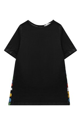 Детское хлопковое платье STELLA MCCARTNEY черного цвета по цене 7950 руб., арт. 603333/SRK76 | Фото 1 Детское хлопковое платье STELLA MCCARTNEY черного цвета, арт. 603333/SRK76 | Фото 1 (Рукава: Короткие; Материал внешний: Хлопок; Ростовка одежда: 9 лет | 134 см, 10 - 11 лет | 140 - 146см, 13 - 15 лет | 158 см, 16 лет | 164 см, 18 мес | 86 см, 2 года | 92 см, 3 года | 98 см, 4 года | 104 см, 5 лет | 110 см, 7 лет | 122 см)