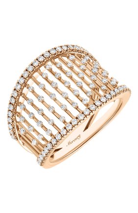 Женские кольцо MERCURY бесцветного цвета, арт. MR25458/RG/LG | Фото 1 (Драгоценные камни: Бриллианты; Материал сплава: Розовое золото)