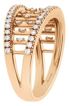 Женские кольцо MERCURY бесцветного цвета, арт. MR25458/RG/SM | Фото 2 (Драгоценные камни: Бриллианты; Материал сплава: Розовое золото)