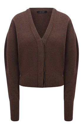 Женский кардиган из шерсти и кашемира LOW CLASSIC коричневого цвета по цене 35400 руб., арт. L0W21FW_KN04BR | Фото 1 Женский кардиган из шерсти и кашемира LOW CLASSIC коричневого цвета, арт. L0W21FW_KN04BR | Фото 1 (Материал внешний: Шерсть; Рукава: Длинные; Длина (для топов): Стандартные; Женское Кросс-КТ: кардиган-трикотаж; Стили: Кэжуэл)