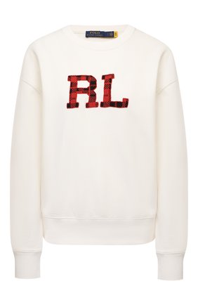 Женский хлопковый свитшот POLO RALPH LAUREN кремвого цвета по цене 18900 руб., арт. 211847424 | Фото 1 Женский хлопковый свитшот POLO RALPH LAUREN кремвого цвета, арт. 211847424 | Фото 1 (Материал внешний: Хлопок; Рукава: Длинные; Длина (для топов): Стандартные; Женское Кросс-КТ: Свитшот-одежда; Стили: Кэжуэл)