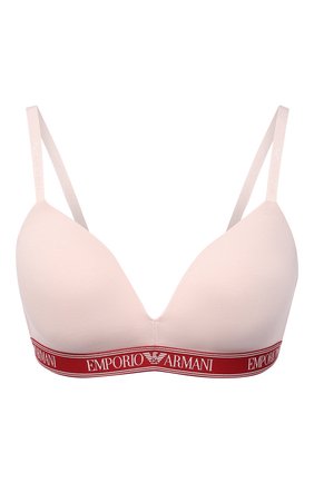 Женский бюстгальтер с плотной чашкой EMPORIO ARMANI светло-розового цвета по цене 4935 руб., арт. 164410/1A227 | Фото 1 Женский бюстгальтер с плотной чашкой EMPORIO ARMANI светло-розового цвета, арт. 164410/1A227 | Фото 1 (Материал внешний: Хлопок; Женское Кросс-КТ: Бюстгальтеры)
